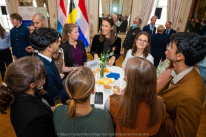 Cérémonie de bienvenue à la deuxième édition du Benelux Youth Forum au Palais d’Egmont