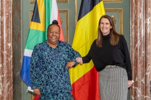 Ontmoeting met de Zuid-Afrikaanse minister van Internationale Zaken,  H.E. Mevr Naledi Pandor 