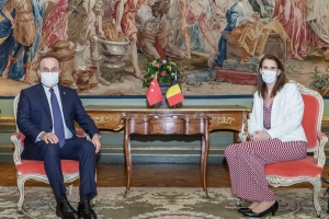 Sophie Wilmès meets Turkish Foreign Minister Mevlüt Çavuşoğlu